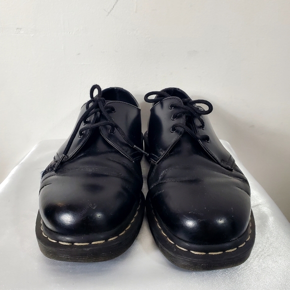 Dr. Martens Mono Smooth Leather Oxford Shoes Unisex M11 W12 - Picture 3 of 16